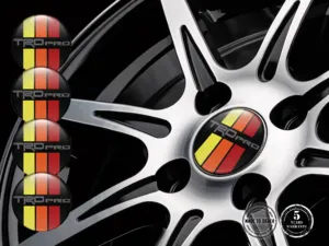 Toyota TRD Badge Roue Tuning Grille Racing Radiante
